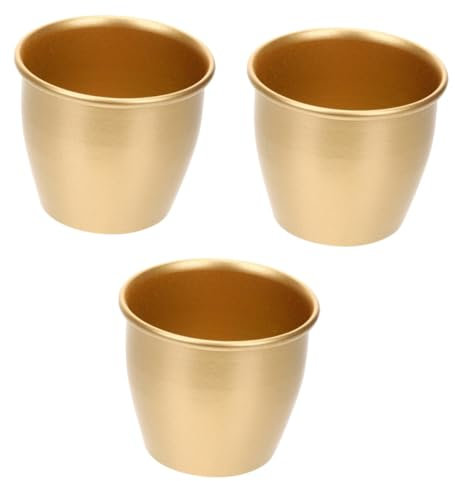 Sosoport Macetero Suculentas 3 Piezas Mini Maceta Pequeño Contenedor Vintage Jardín Maceta para Plantas Interior Pequeñas Plantas Cactus En Decoración Botánica Al Aire Macetas Metal Barril