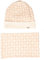 GUESS Damen-Halswärmer und Mütze komplett mit Logo-Stoff aus Reiner Baumwolle, Artikel J3RZA1Z2NN0, FT04 Rosa Fantasia, M