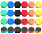 BOULTON Fridge Magnets – Strong Magnets for Whiteboard Fridge Magnet Organiser – Magnets for Fridge White Board Magnets Notice Board Refrigerator Fridge Magnets for Adults (Orange, Pack of 24)