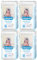 Babylove Reinigungs Wattepads Baumwolle 4x60 stück, Reinigungs Wattepads Reinigung von Kopf bis Fuß, dm Wattepads, ohne Chemie