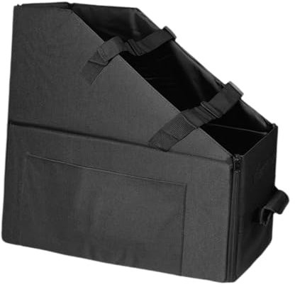 LOVIVER Folding Bike Storage Box Outdoor Bike Transport Case Sturdy Car Trunk Storage Box Folding Bag for Shipping Plane Trip, with Side Pocket, 2 Straps