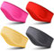 BBTO 4 Stück Kinder Fleece Stirnband Winter Laufstirnband Ohrenwärmer Ohrenschützer für Outdoor Sport Joggen (Helle Farbe)