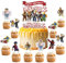 Cake Toppers, Themed Birthday Cake Decorations for Girls and Boys Birthday Party Decoration, Personalised Paper Cake Decorating Kit Happy Birthday Cake Topper
