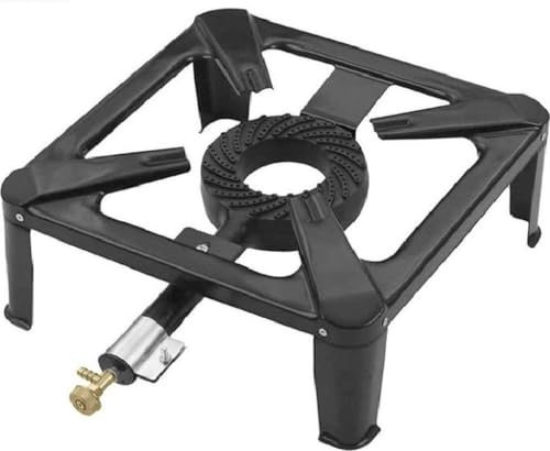 SMH LINE® Réchaud à gaz Cuisinière à gaz de camping, 30 x 30 x 14 cm, brûleur à gaz wok 3 kW, cuisinière à gaz propane (cuisinière sans tuyau/régulateur)