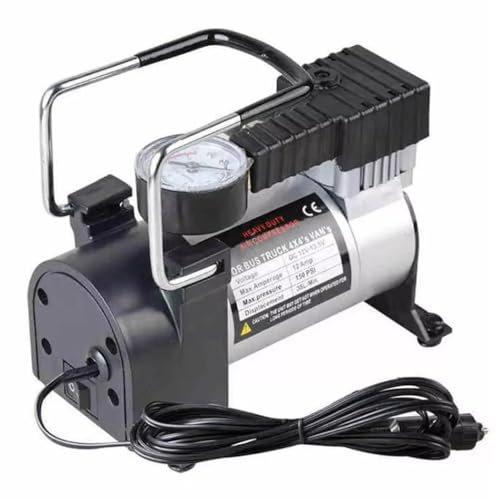 Heavy Duty Portable Car Air Compressor, 12V DC, 150 PSI, Electric Tyre Inflator Pump