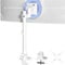 Supporto Monitor Scrivania da 27-57’’, Braccio Monitor, Capacità fino a 27 kg, Altezza Regolabile, Inclinazione, Rotazione, Vesa 75 100 200 mm, Bianco