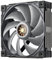 Sudokoo MACH120 Ventilateur de Boîtier 120mm, PC Ventilateur PWM à 4 Broches, 500-3000 RPM, LCP et 40% Fibre de Verre, Moteur FOC Silencieux, Garantie de 6 Ans, Noir Gris