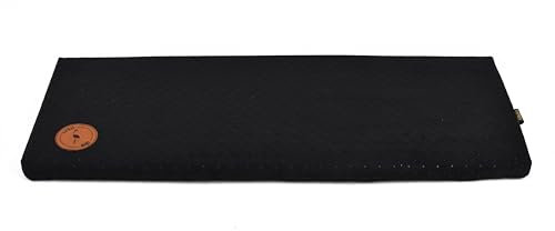 Prime Cat Window Lounger for Cats, Windowsill with a non-slip Backing, Cat Bed Window Sill Made in the European Union (Black Quilted, 27.6 x 7.9 x 1.2 inches / 70 x 20 x 3 cm)