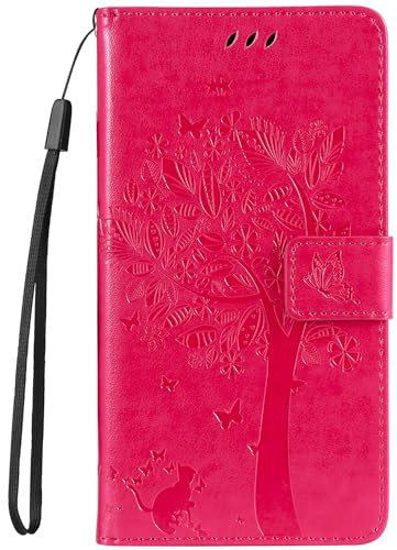 HUANGTAOLI Custodia in pelle PU compatibile con Huawei P Smart Z 2019 (STK-LX1), porta carte e cavalletto
