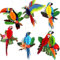 6 Stück Tropische Vogeldekoration, Dschungel Deko Papagei Hängende Dekorationen, Tropische Vögel Dekorationen Hawaii Deko Dschungel Deko Geburtstag Hawaii Party Gartenparty Deko für Hawaii Deko Party