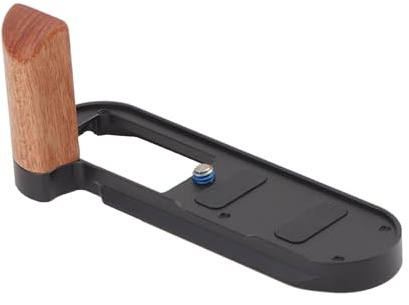 SZZCNOX Metal Hand Grip L Bracket Holder for LEICA X1/X2, Arca Quick Release Base Plate Compatible with Leica X1/X2 Cameras, with 1/4-20 Tripod Hole & Anti-Slip Pads (Black)
