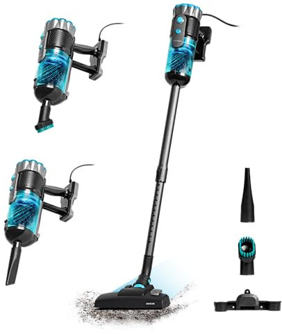 Cecotec Scopa Elettrica Senza Fili Conga Popstar 600 Vital, 600W, 18kPa Aspirazione, Cyclonic System, Filtro Alta Efficienza, 6m Portata, 500 ml Serbatoio, 360º Twisted, 2 Accessori