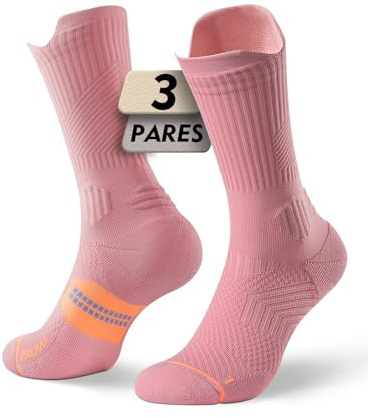 Juclise Bambus Kompression Laufsocken Damen Wandersocken | Atmungsaktive Sportsocken reduzieren Reibung für trockenen Komfort beim Laufen und Wandern; COOLMAX leitet Feuchtigkeit ab.