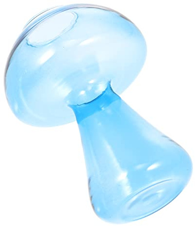 YARNOW Mushroom Glass Vase Für Kreative Blumenarrangements Transparente Farbenfrohe Dekoration Für Zuhause Oder Büro Für Hydroponische Pflanzenpflege