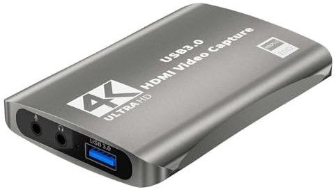 Carte de capture vidéo 4K 60fps USB3.0 avec port de 3,5 mm pour le streaming en direct, appareil photo HDTV