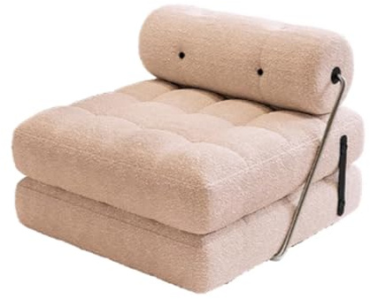 Convertible Folding Sofa Bed - Portable Sleeper Chair with Back Support for Living Room & Bedroom - Space Saving, Multi-Functional Design for Guests & Small Spaces