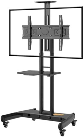 Tv Stand For Dining Room Height Adjustable TV Stand for 32-75 Inch TVs Holds up to 100 Lbs, Mobile TV Cart with Wheels Tray, Max VESA 600x400mm Tv Bracket For Home