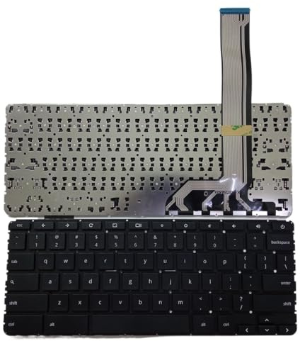 ZHXOZYF Für Schwarz für HP für Chromebook 11 G5 11-V 11V Tastatur US 855623-001