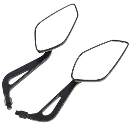 Motorrad Rückspiegel 8 10MM Motorrad Zubehör Rückspiegel Schwarz Aluminium Legierung Seite Für MT07 MT09 MT10 FZ1 FZ6 FZ09 FZ8 XSR 700 900 Für YZF R125 Spiegel