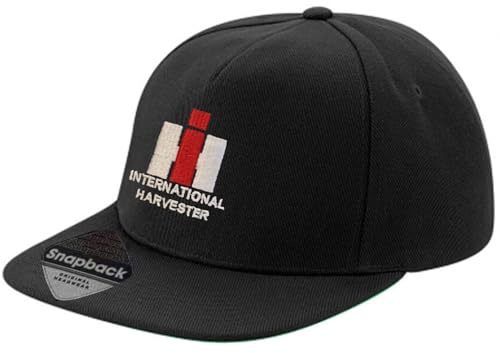 Bimaxx IHC International Harvester Cap Snapback Flat Peak 6 Panel Kappe Schirmmütze Traktor-Fanartikel