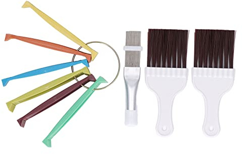 WIHFHGZ Air Conditioner Fin Cleaner Set, Metal Fin Comb, Radiator Fin Straightener, 6 Colors, 12 Sizes - Improve Efficiency, Easy Dust Removal, Suitable for Home and Car A/C