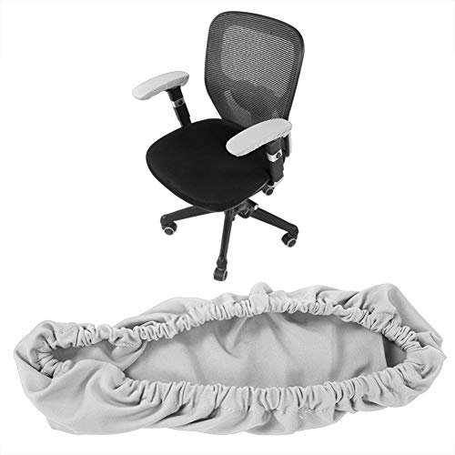 Armlehnenbezug für Bürostühle, elastisch, dehnbar, bequemes Armlehnenpolster, Abnehmbarer Armlehnenbezug für Homeoffice und Bar (grau)
