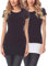Merry Style Damen Verlängerungsgurt für Hemden T-Shirts Nierenwärmer Minirock MS10-202 2PACK (2Pack-Schwarz/Weiß, 6XL)