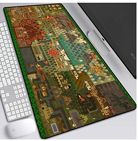 ITBT Tapis de Souris de Jeu Monster Hunter Speed, Tapis de Souris XXL Anime, 800x300 mm, Tapis de Souris Extra Large avec Base en Caoutchouc antidérapante, Bords Cousus de 3mm, pour Ordinateur PC, R