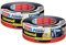 tesa extra Power Universal Gewebeband - Gewebeverstärktes Ductape zum Reparieren, Befestigen, Bündeln, Verstärken oder Abdichten (2er Pack // Schwarz)