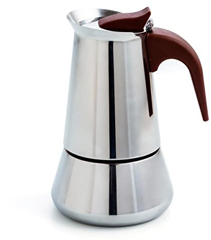 Quid Milan Cafetera Inox 12 Tazas Acero Inox Apto Vitrocerámica Apto Inducción
