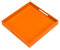 KEVLANG Serviertablett mit Griffen, 30,5 x 30,5 cm, Orange glänzend