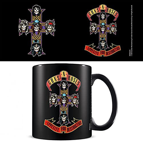 1art1 Guns N' Roses Appetite Cross Foto-Tasse Kaffeetasse 9x8 cm