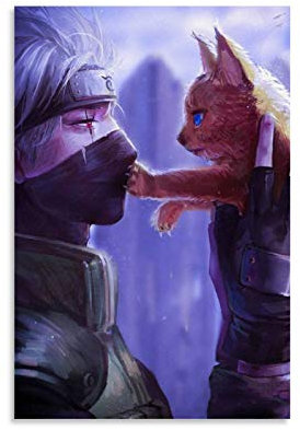 WUSOP Kakashi Hatake Poster dekorative Malerei Leinwand Wandkunst Wohnzimmer Poster Schlafzimmer Malerei 12x18inch(30x45cm)