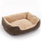 ESTEXO Hundebett Hundekissen Hundekorb Haustierbett Hundesofa Decke Dunkelbraun/Beige 75x60x19 cm