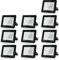 Randaco LED Strahler Außen,10x100W 8500LM Superhell Außenstrahler 3000K Warmweiß, Außenstrahler Außenleuchte Fluter IP66 wasserdicht Aluminium Scheinwerfer Licht für Hof oder Hote(Ohne Stecker)