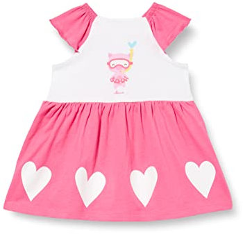 Chicco, Vestito con Maniche Corte, Bimba 0-24, 12 Mesi, Fucsia (279)