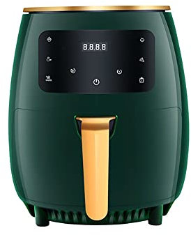 Fayelong Friggitrice ad aria, friggitrice elettrica senza olio da 4,5L in acciaio inox con cestello antiaderente 6 funzioni di cottura e timer da 60 minuti per arrostire e cuocere alla griglia 1200W