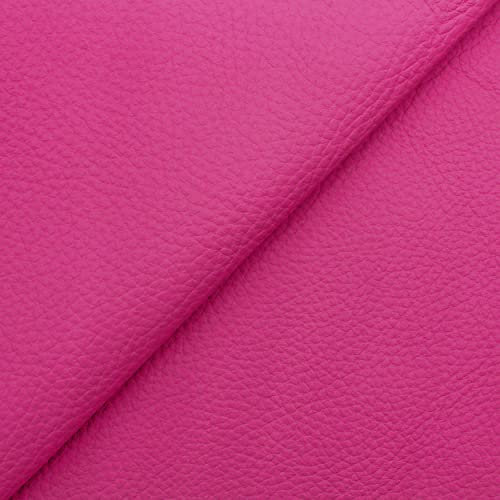 DESHOME Tex 6 mq - Vera pelle europea alta qualità - Manto intero morbida resistente stoffa tessuto per divani, cuscini, sedie, borse, scarpe, tappezzeria, fai-da-te (Fucsia)
