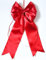 CaPiSo 20 x 40 cm Große Rote Satin-Doppelschleife ohne Basteln Schleife Geburtstag Weihnachtsschleife Weihnachten Hochzeit Doppelschleife Satinschleife (Rot End 02)