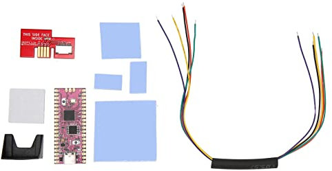 Mikrocontroller-Board für Pico RP2040, Dual Core ARM Cortex M0 + Prozessor Flexibles Mikrocontroller-Modul mit SD2SP2 SDLoad SDL-Adapter (Rot)