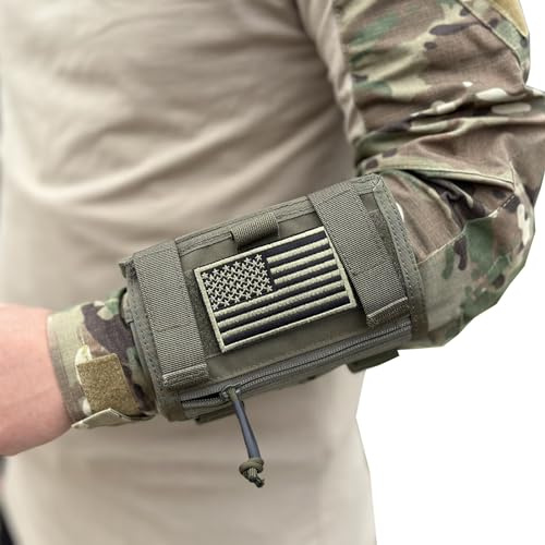 Armhülle für Militär-Geländekarten, enger Armüberzieher für Schießübungen und Handgelenk-Kartenhalter, DOPE-Kartenhalter mit transparenten Fenstern für Schießstandskarten und Einsatzkarten.