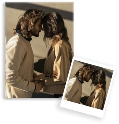 P Pevita Cuadro personalizado con foto en Metacrilato. Cuadro de 60x40cm personalizado impreso en Alta definición. Crea regalos personalizados y originales para decorar y regalar. Incluye colgadores