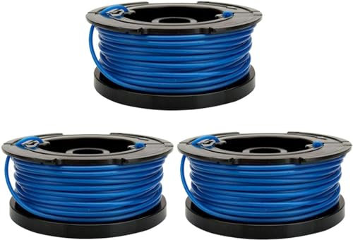 Rasentrimmer-Spule für BD032 Trimmerspule und Schnur für Black & Decker Reflex Rasentrimmer, 3 Stück