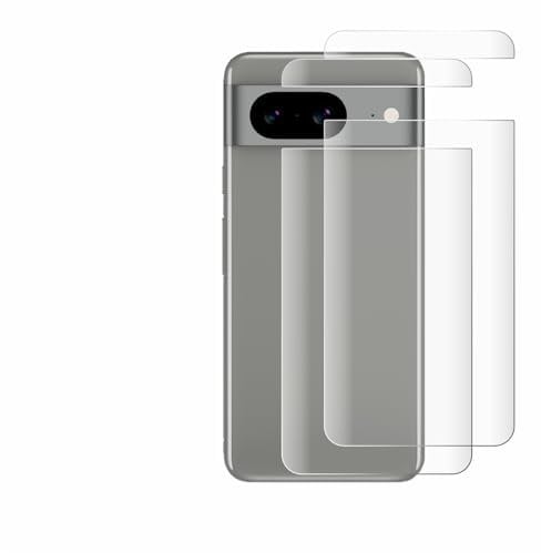 BROTECT 2 Stück Full-Cover Schutzfolie für Google Pixel 8 (Rückseite) Full-Screen Displayschutz-Folie [3D Curved, Anti-Fingerprint, Kristall-Klar]