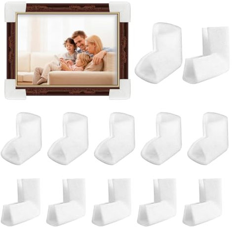 24 Stück Schaumstoff Eckenschutz für Umzüge Schaumstoffecken Kantenschutz Verpackungsmaterial für Bilder Spiegel und Tischplatten 10x10cm