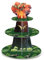 Zopeal 3-stöckiger Dinosaurier-Cupcake-Ständer, Dinosaurier-Thema, Cupcake-Halter, Dino Jurassic Vulkan, Dessertturm für Kindergeburtstag, Babyparty, Dino-Mottoparty-Zubehör