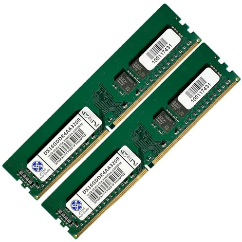 XUM 16GB Desktop PC Memory RAM DDR4 3200MHz PC4-25600 DIMM UDIMM Non-ECC Unbuffered Hynix IC 1.2V 2RX8 Dual Rank 288 Pin Cl22 Desktop Computer Memory Upgrade Module Made in the UK