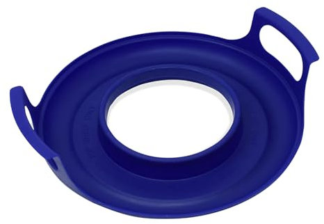 Teksome Organizador frío para microondas con Asas, Bandeja para Platos de microondas, Soporte para Cuencos de microondas Resistente al Calor, Bandeja de Transporte para Cuencos y Platos (Rojo)