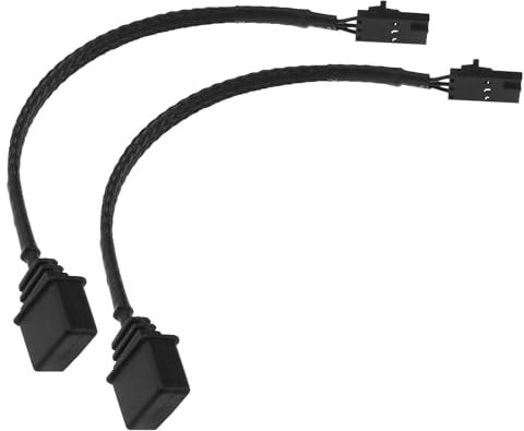 Be In Your Mind 2PCS Standard 3-Pin ARGB Adapter RGB Adapterkabel Kompatibel mit Corsair Commander Pro Lighting Node Pro Commander Core XT