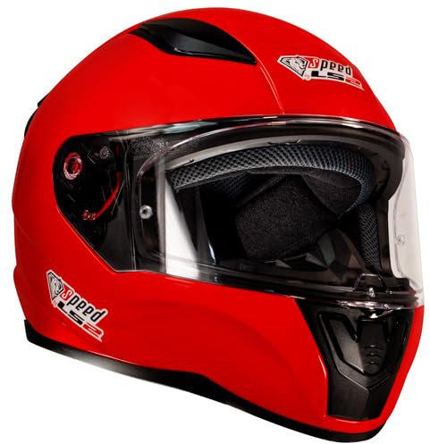 Speed Racewear LS2 Rapid FF352 Casco Integrale Rosso - Special Edition Speed - Casco Kart & Moto (S)